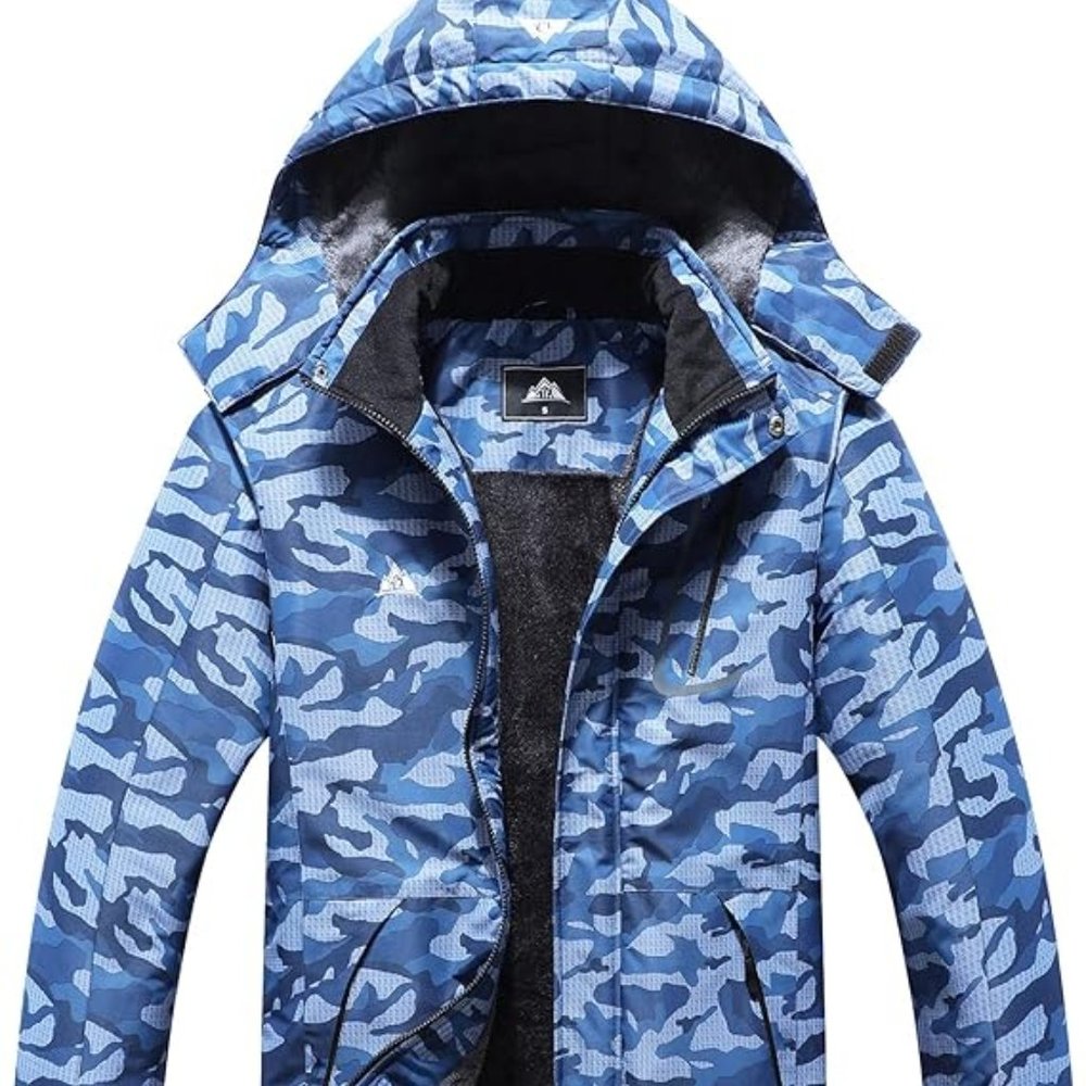 outdoor camo winter jacket size xs